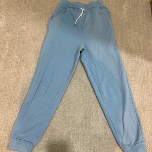 Blue sweatpants
